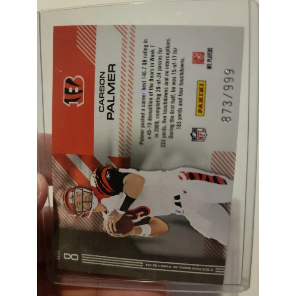 2008 Donruss Elite Chain Reaction Prime #13 Carson Palmer/999 Bengals